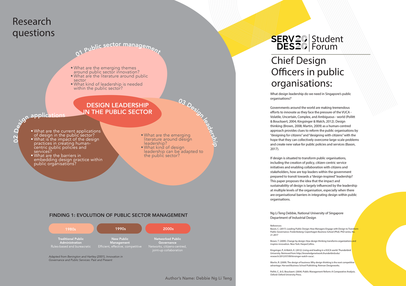 Student Forum poster by Debbie Ng